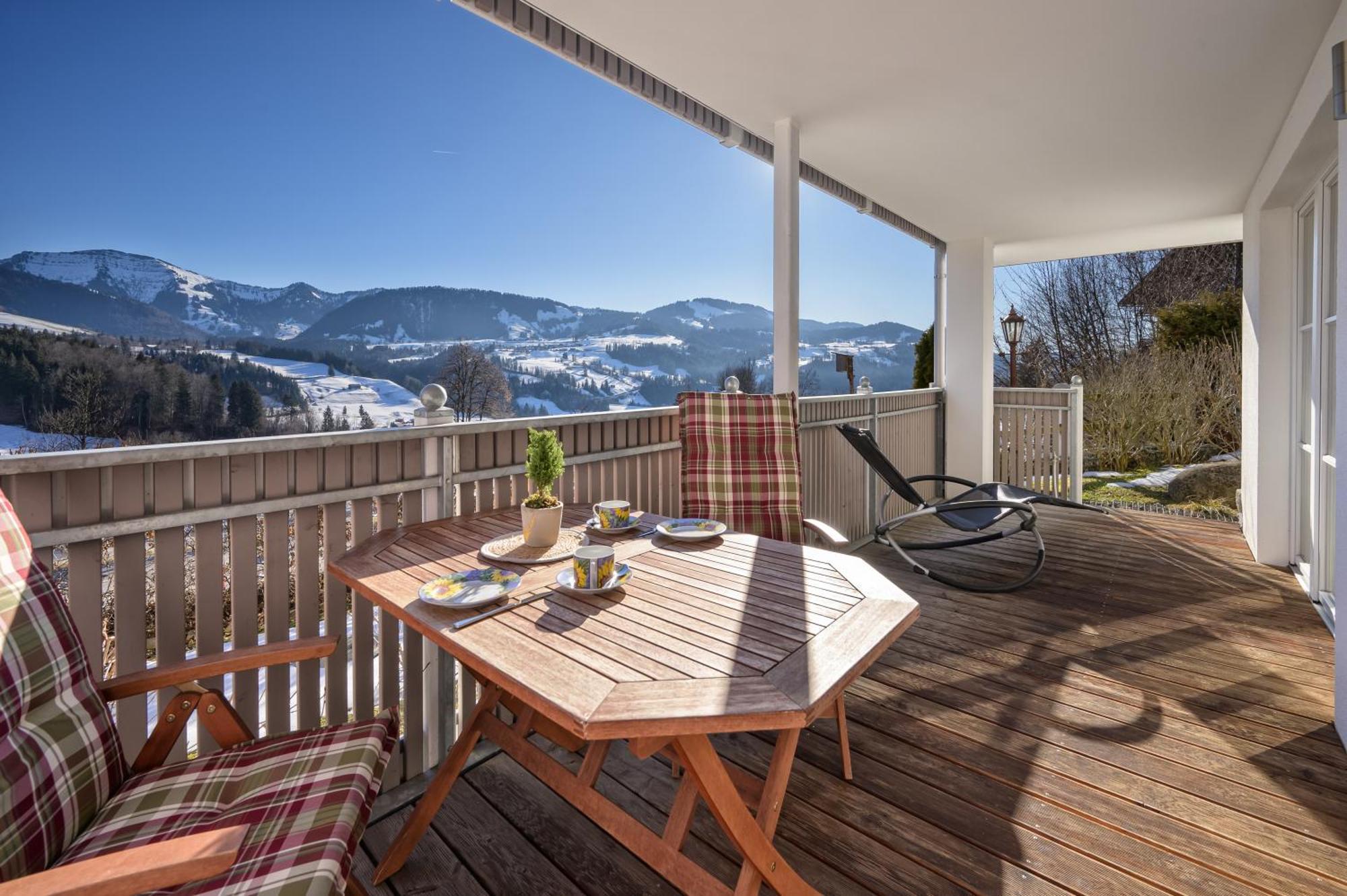 Haus "Bergblick" Ferienwohnung Falken Mit 1 Schlafzimmer Оберштауфен Екстер'єр фото